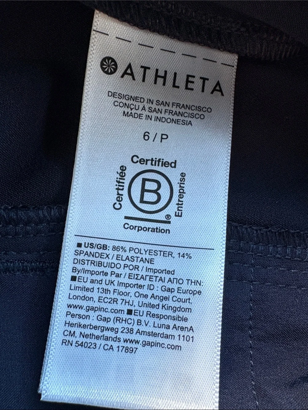 NWOT Athleta Navy Endless Pants Size 6/P